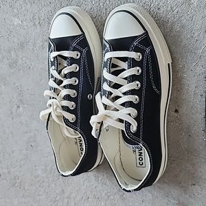 Converse Chuck 70 Low Top Classic Black Sneakers Men 5.5; Wom 4.5